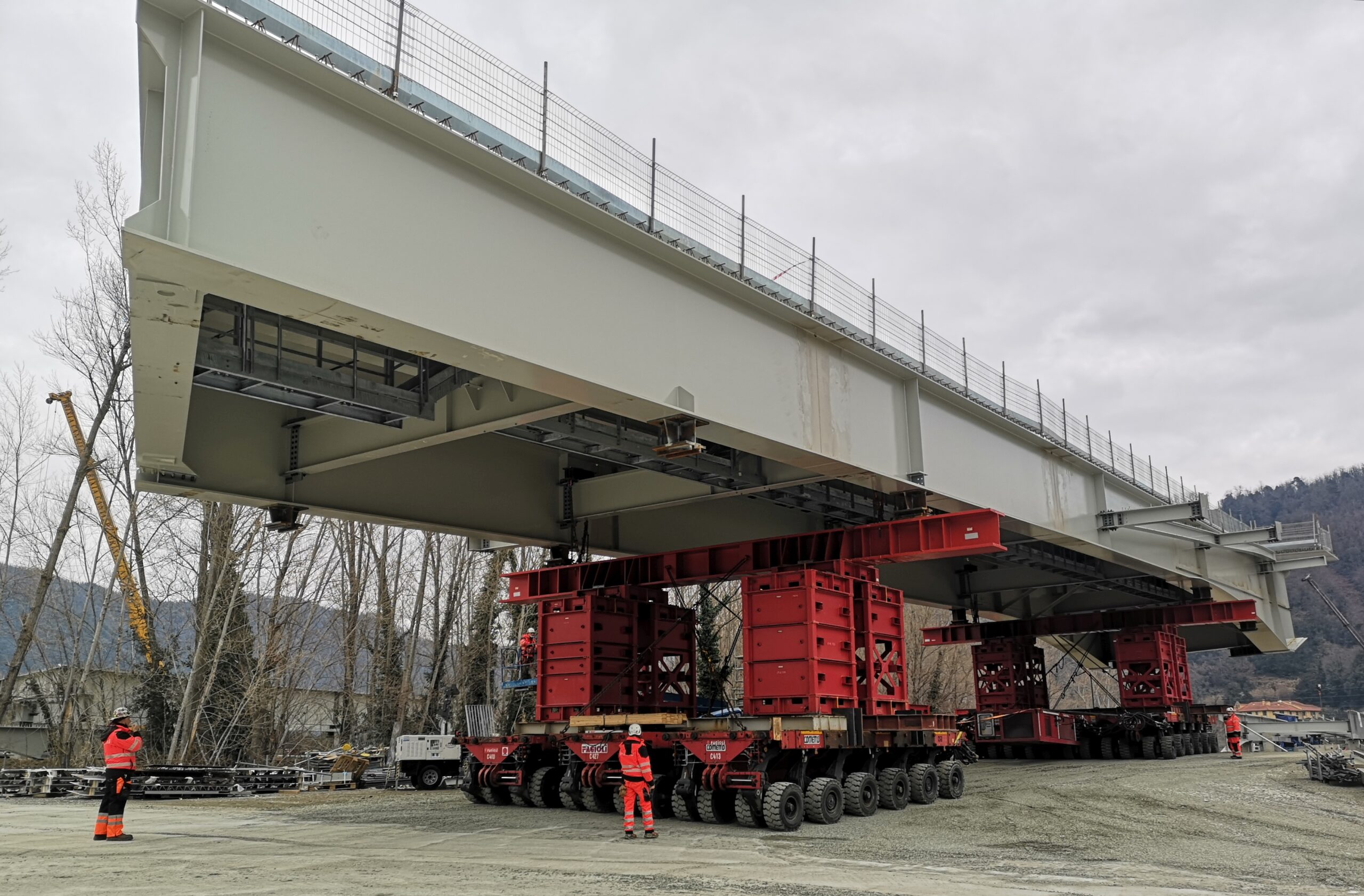 La rapida ricostruzione del ponte di Albano Magra sulla S.S. N. 330 di “Buonviaggio”